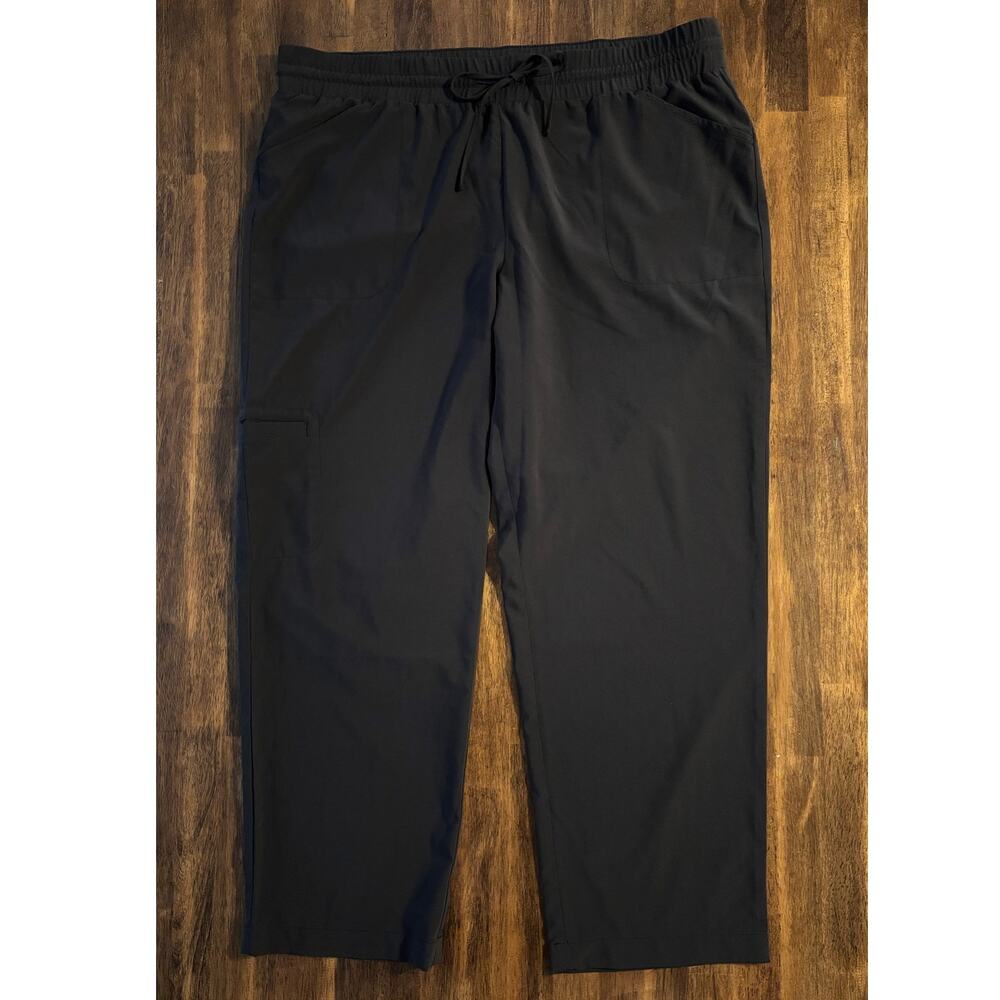 J. Jill Fit Size Large Tall Pants Pull On Drawstring High Rise Tapered Straight